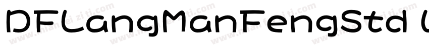 DFLangManFengStd W7字体转换